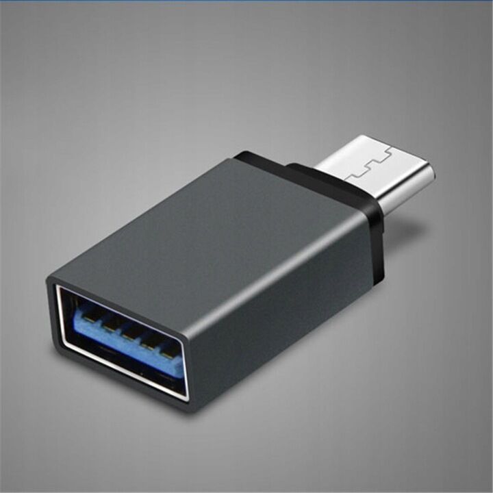 Переходник RECRSI OT-G01 USB - Type-C черный