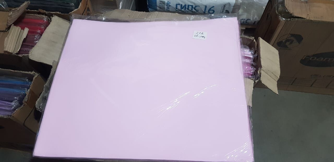 Фоамиран, лист 60*70, 2мм Светло-розовый
