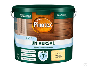 Пропитка защитная Pinotex Universal 9 л полуматовая #1