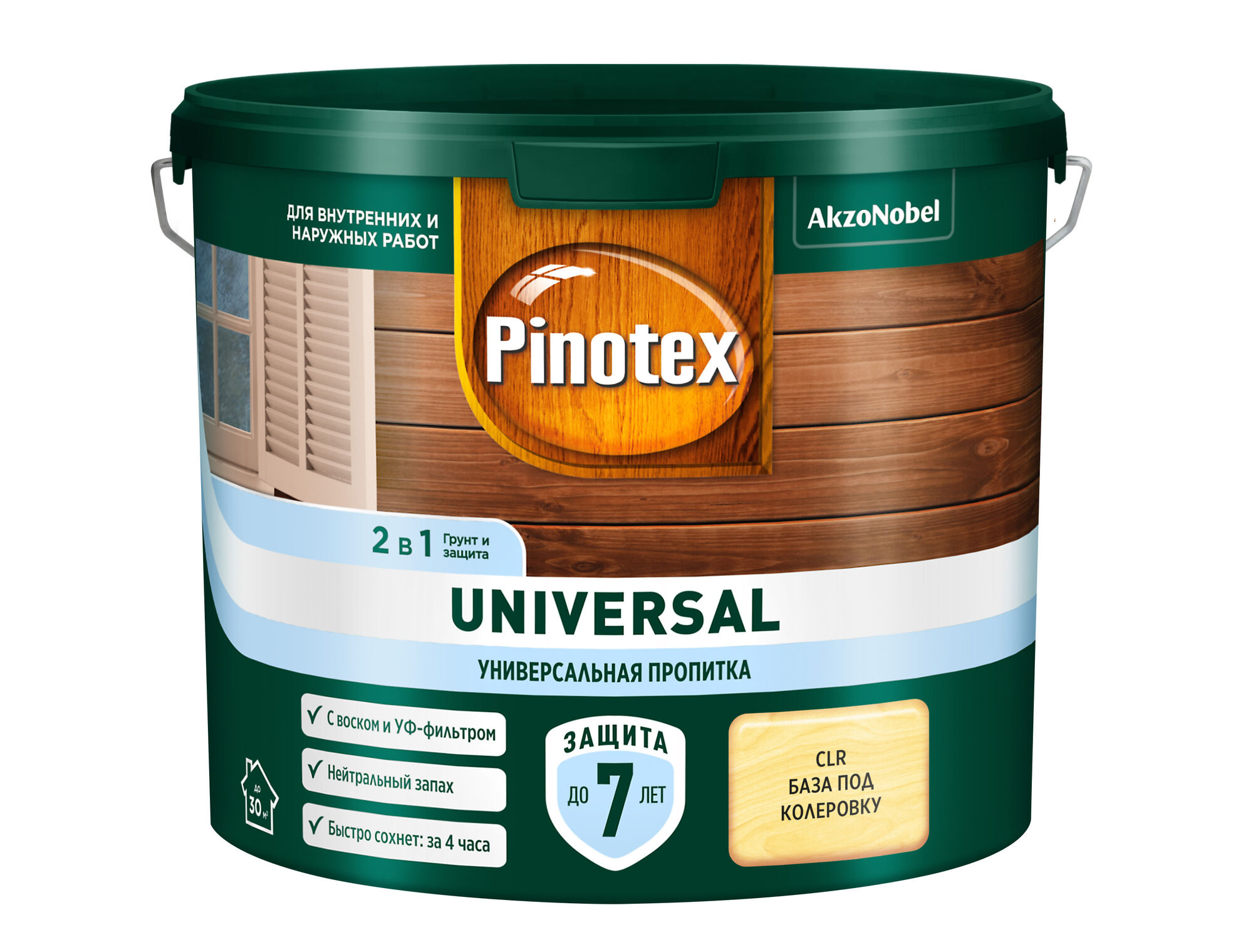 Пропитка защитная Pinotex Universal 2.7 л полуматовая