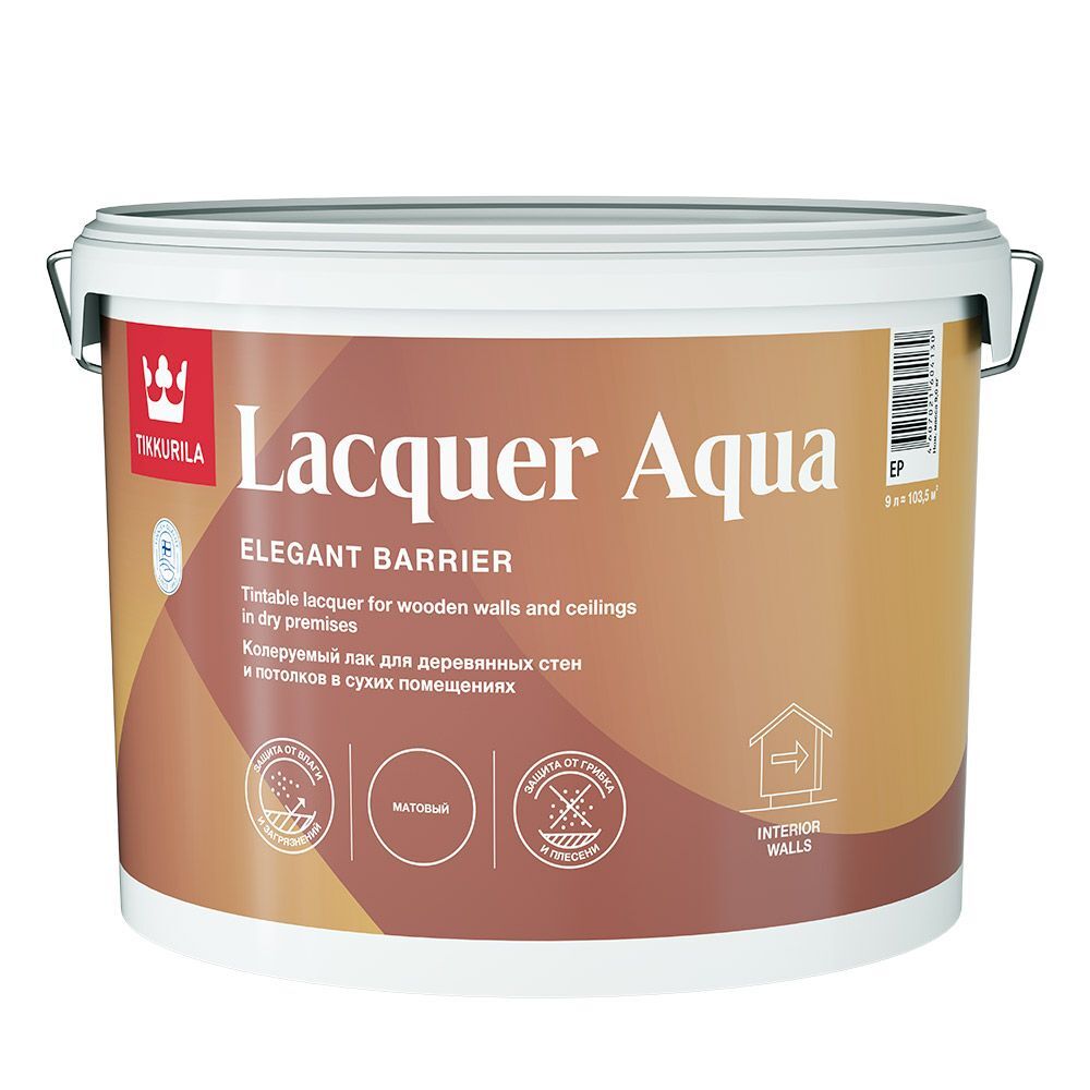Tikkurila Lacquer Aqua 9 литров матовый