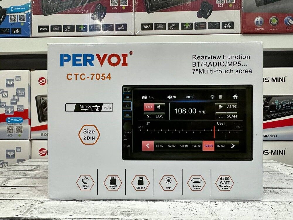Автомагнитола Pervoi CTC-7054