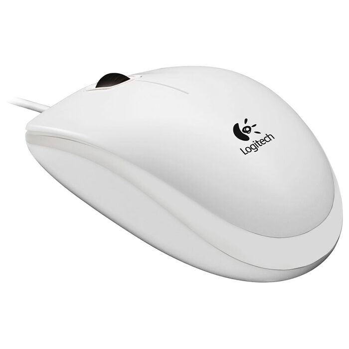 Мышь Logitech B100, USB White