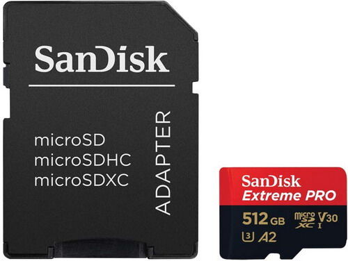 Карта памяти Sandisk Ultra 512GB + адаптер (SDSQXCD-512G-GN6MA)