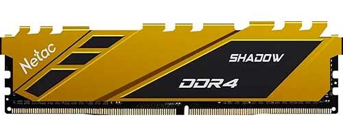 Оперативная память Netac DDR4 16Gb 3200MHz Shadow Yellow (NTSDD4P32SP-16Y)