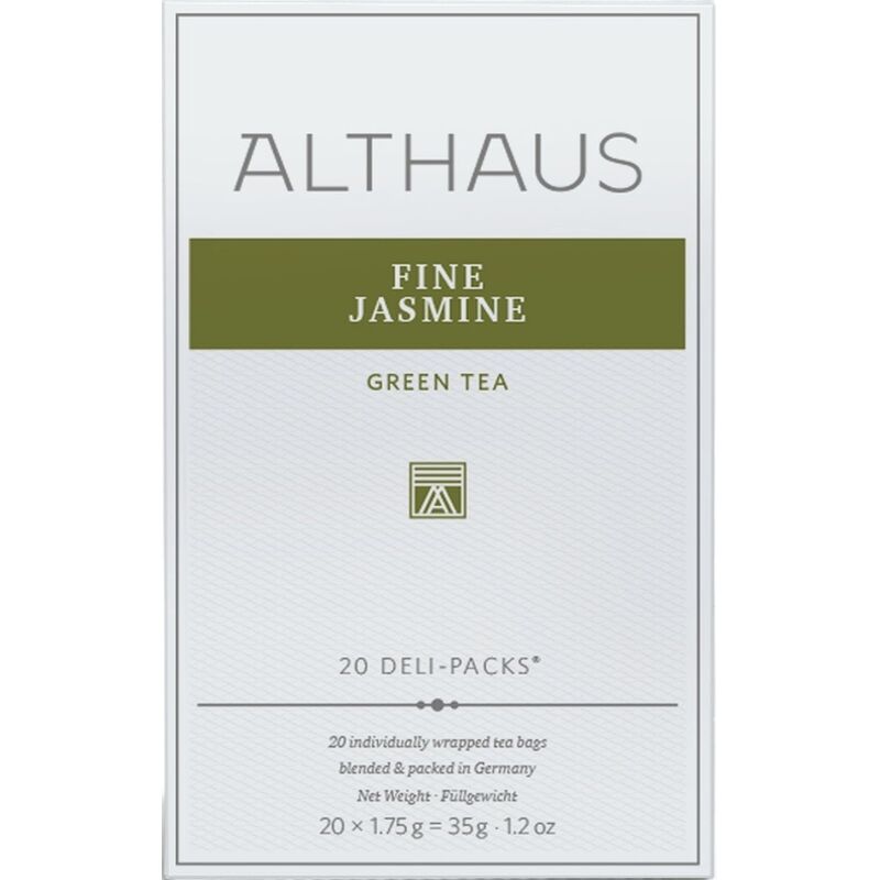 Чай Althaus Jasminе Ting Yuan Deli Pack зеленый с жасмином 20 пакетиков