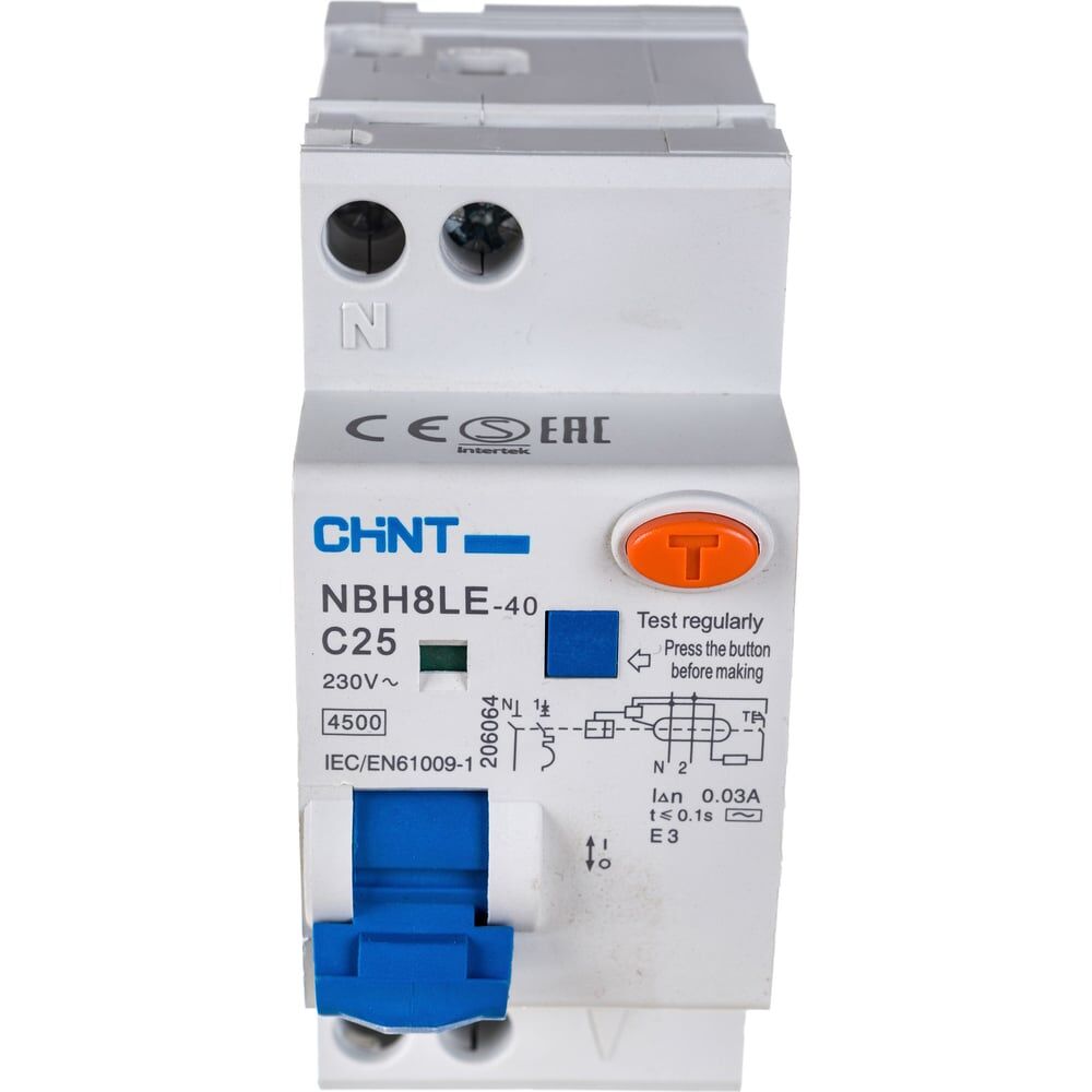 Автоматический выключатель дифференциального тока CHINT NBH8LE-40 (R)