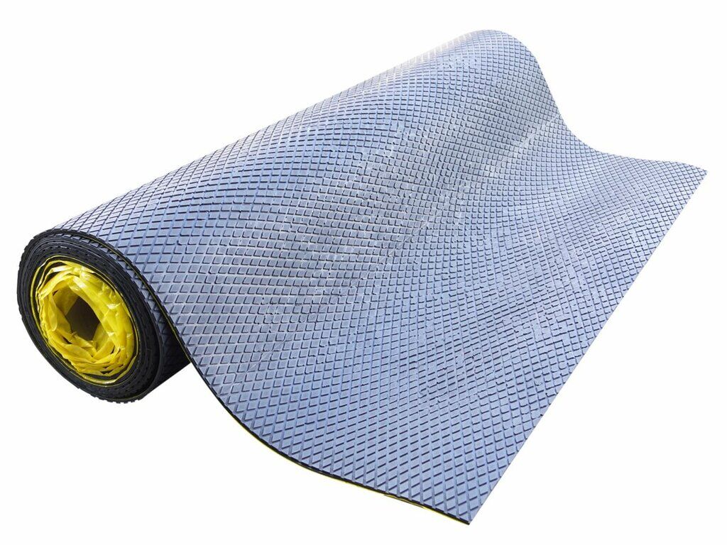 Футеровочная резина 10*2000 мм ромбовидный профиль, с CN-слоем