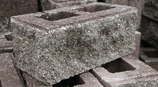 Камень стеновой угловой ломанный 390х190х188 мм коричневый/хаки/черный 
