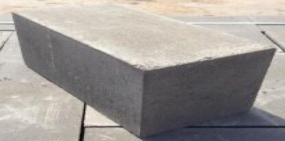 Кирпич бетонный полнотелый 390х180х90 мм коричневый/хаки/черный