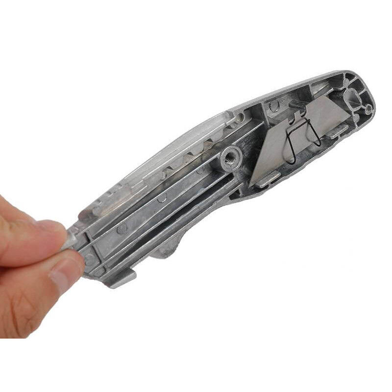 Алюминиевый выдвижной строительный нож 160×37×21 мм WORKPRO WP213006 2