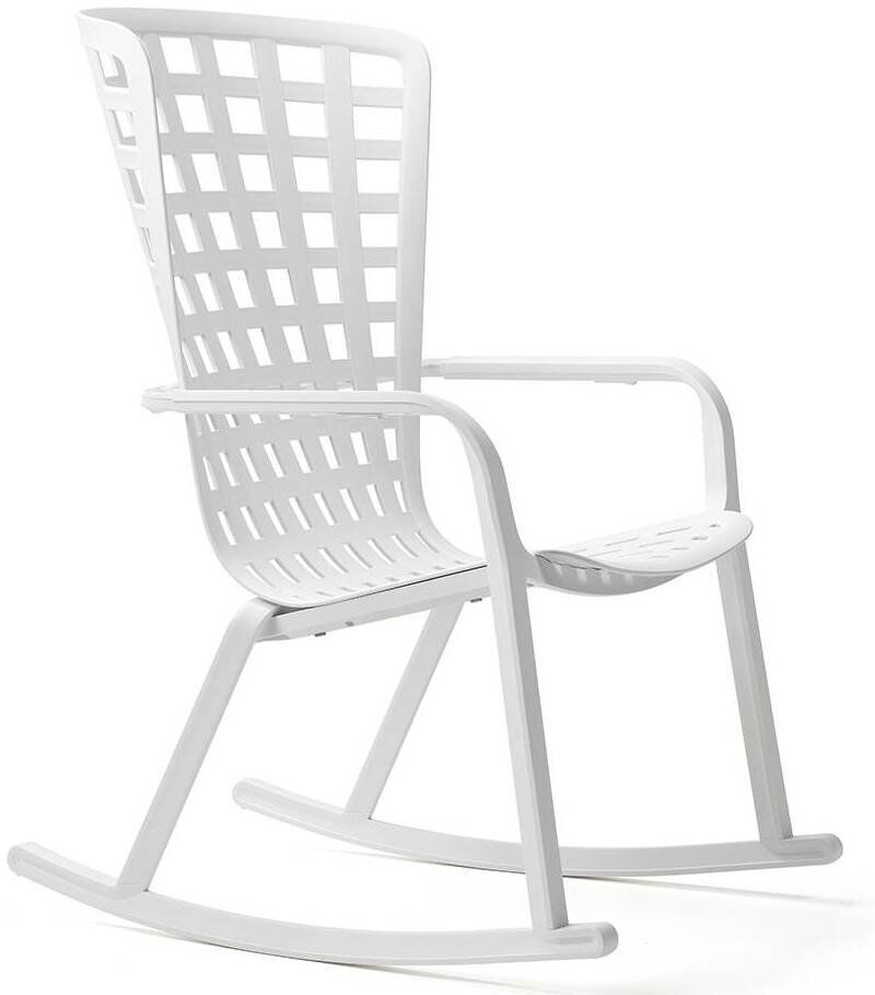 Кресло-качалка пластиковое Nardi Folio, белый