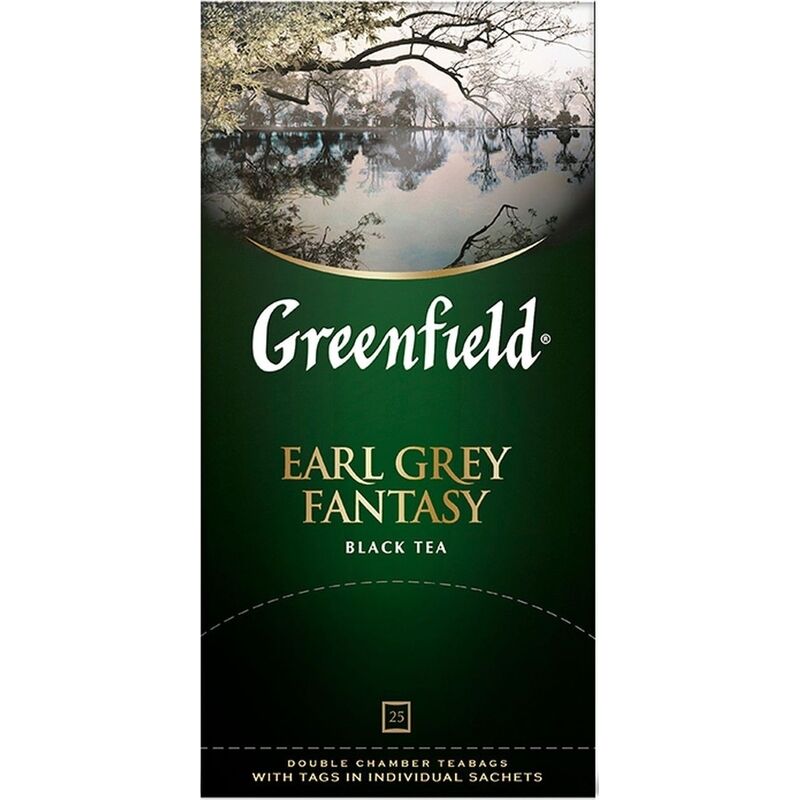 Чай черный Greenfield Earl Grey Fantasy 25 пакетиков (бергамот)