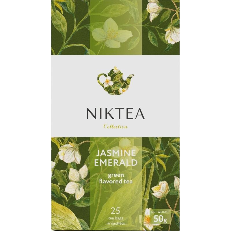 Чай зеленый Niktea Jasmine Emerald 25 пакетиков