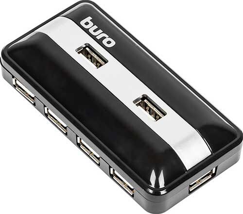 Разветвитель USB Buro BU-HUB7-U2.0, 7 портов, черный BU-HUB7-U2.0 7 портов черный