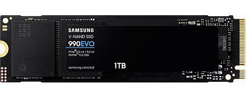 SSD накопитель Samsung M.2 990 EVO 1000 Гб PCIe 4.0 (MZ-V9E1T0BW)