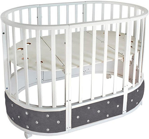 Детская кроватка Sweet Baby Cappellini 7 в 1, белая/серая (427088) Cappellini 7 в 1 белая/серая (427088)