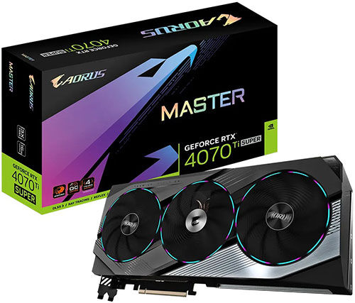 Видеокарта Gigabyte GeForce RTX 4070 Ti SUPER MASTER 16GB (GV-N407TSAORUS M-16GD)