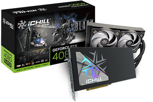 Видеокарта INNO3D GeForce RTX 4080 SUPER ICHILL BLACK 16GB (C408SB-166XX-18700006)