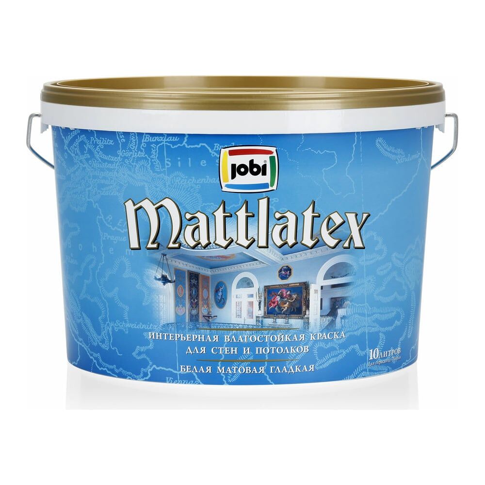Интерьерная влагостойкая краска JOBI MATTLATEX
