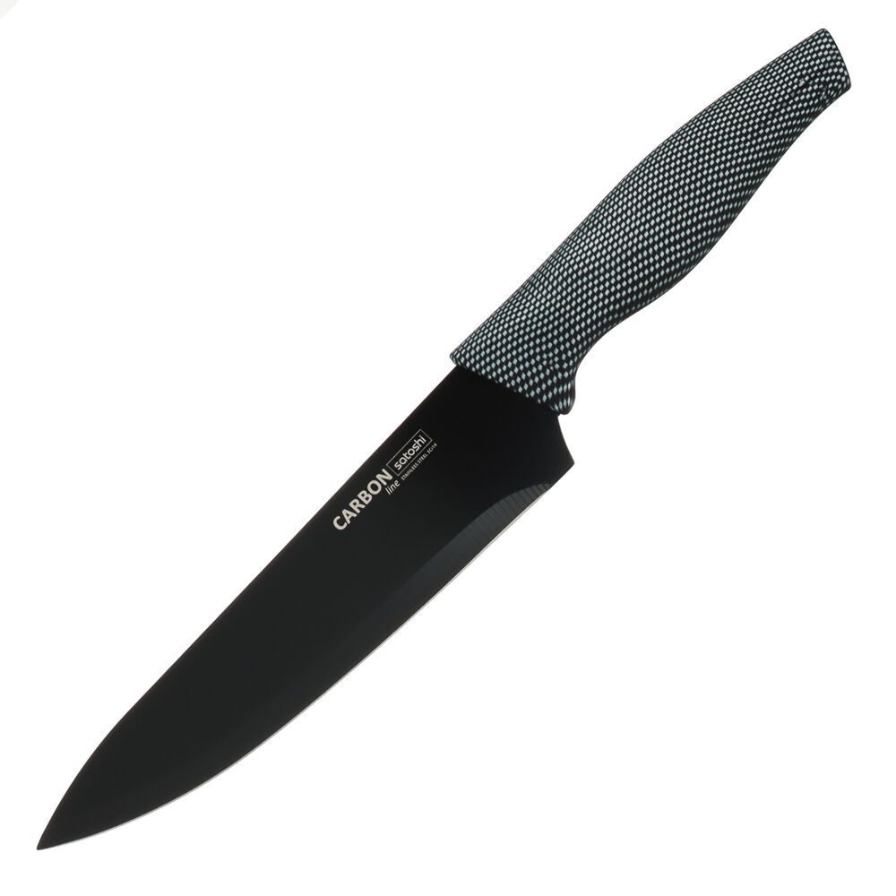 SATOSHI Карбон Нож кухонный шеф 17,5см, нерж.сталь с антиналипающим покрытием