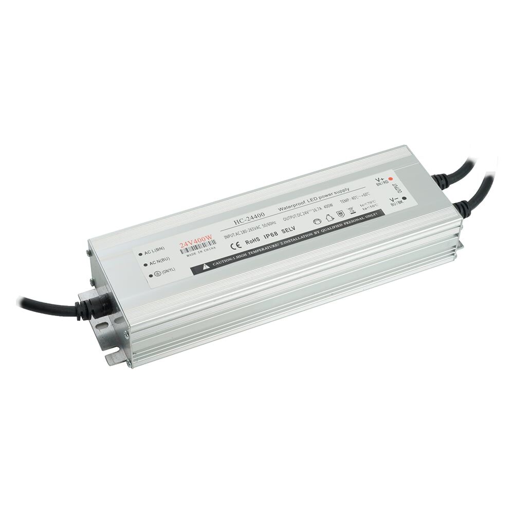 Электронный трансформатор для светодиодной ленты 400w 24v 245x77x41мм ip67 (драйвер), lb007 FERON 48744