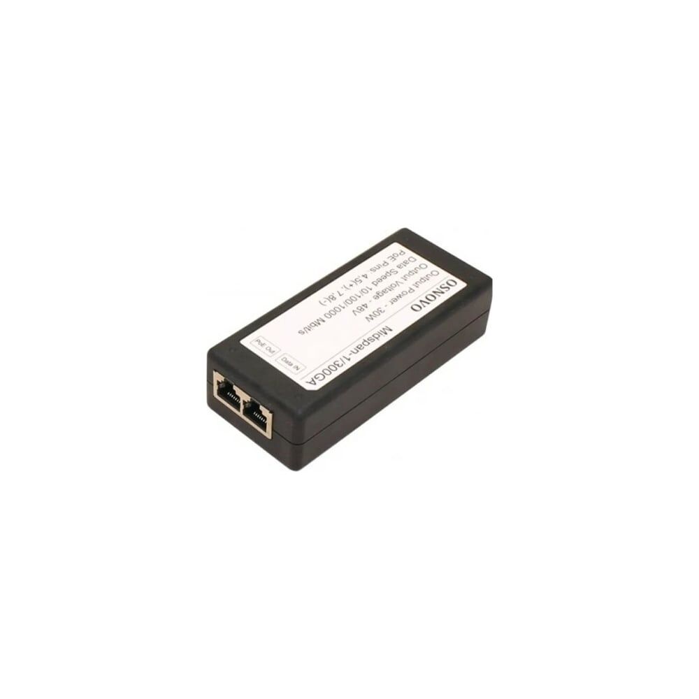 PoE-инжектор OSNOVO Ethernet, Midspan-1/300GA -0000000161 Инжектор
