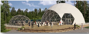 Геокупол (сферический шатёр) утепленный диаметр 7 м, высота 3,87 м, площадь 36 м2 