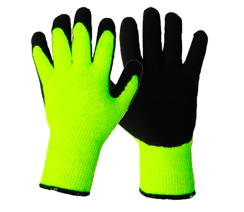 Перчатки Плотные двойные 5-75-ДВ-ЧЕР-ПР-(XL) зеленый