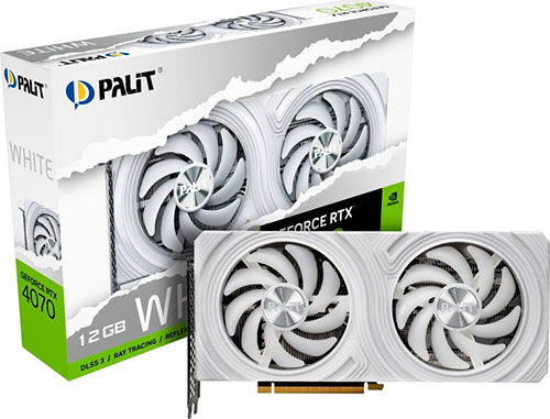 Видеокарта Palit GeForce RTX 4070 Dual White 12Gb (NED4070019K9-1047L)