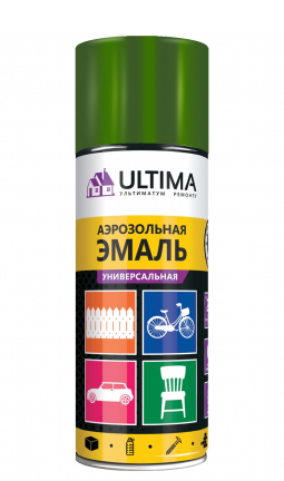 Краска-спрей Ultima,Флуоресцентная, ULT101 зеленая 520мл