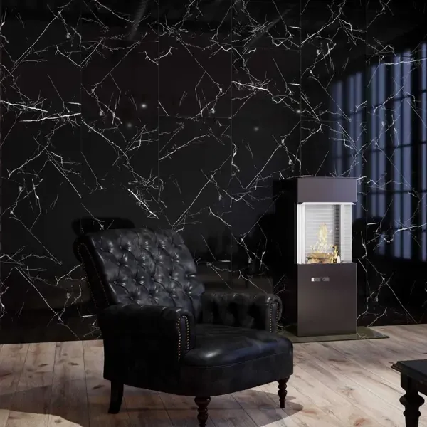 Керамогранит Onlygres Marble MOG601 60x120 см 2.16 м² полированный цвет черный