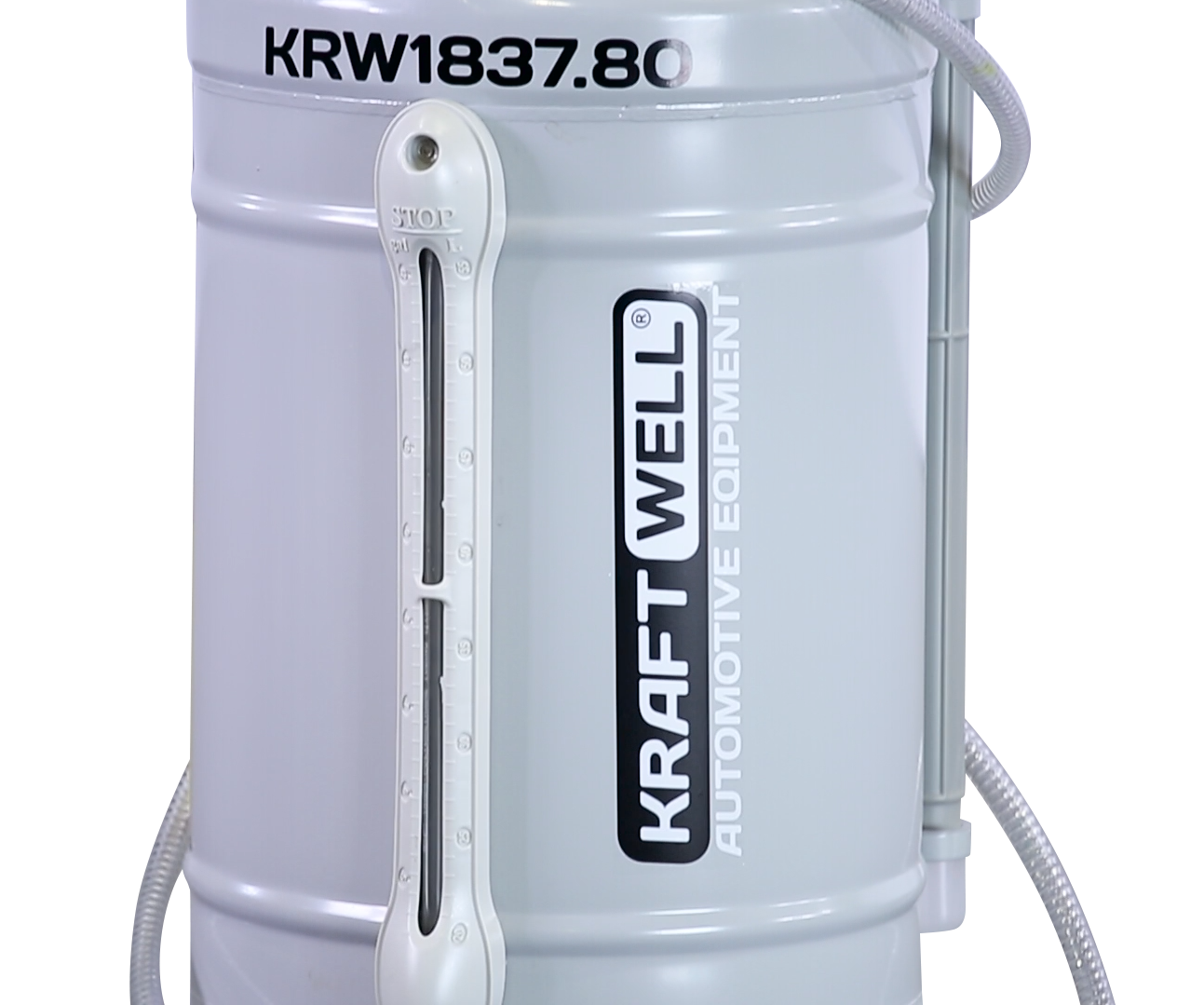 KraftWell KRW1837.80 Установка для откачки масла/антифриза с прозрачной мерной емкостью, мобильная 4