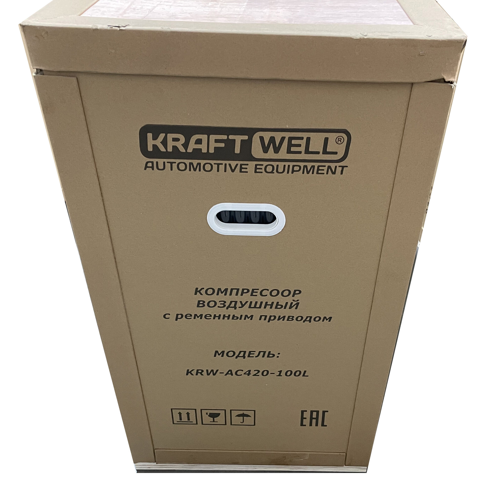 KraftWell KRW-AC420-100L/220 Компрессор поршневой 420 л/мин, 10 бар, 100 л, 220В 9