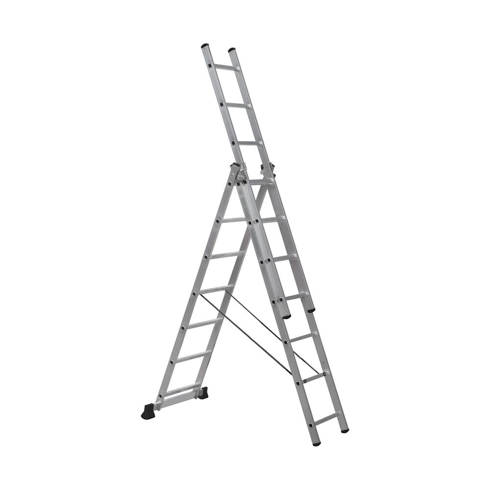 Алюминиевая трехсекционная лестница-стремянка SevenBerg 920307