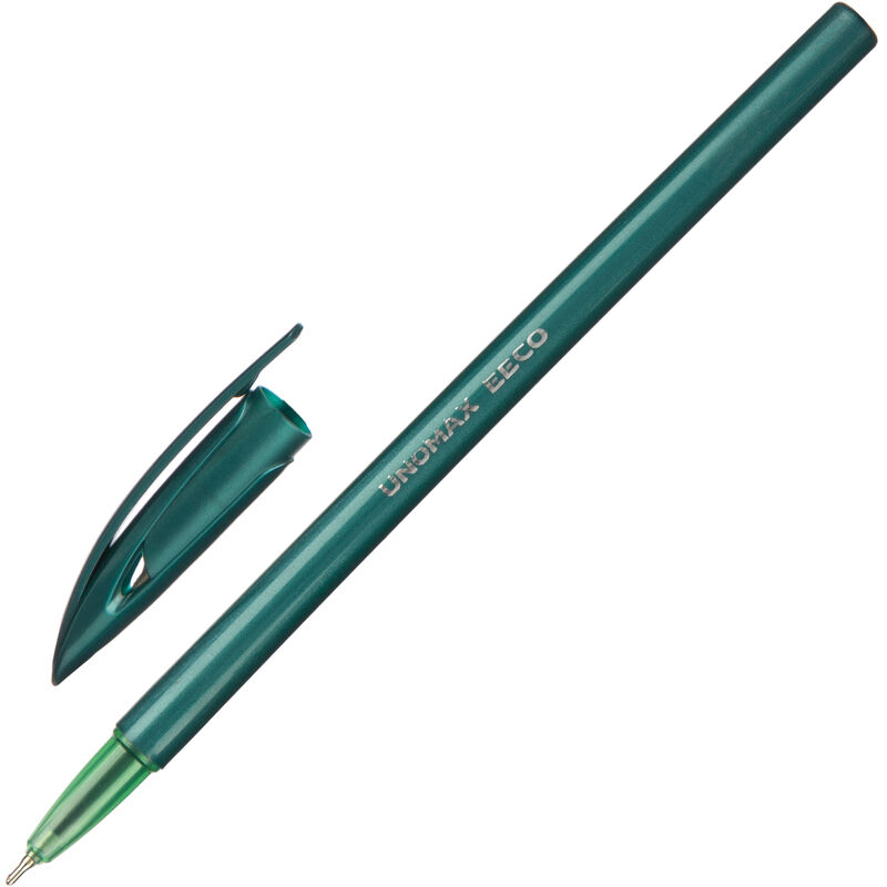 Ручка шариковая неавтоматическая Unomax Eeco зеленая (толщина линии 0.5 мм) Unomax (Unimax)