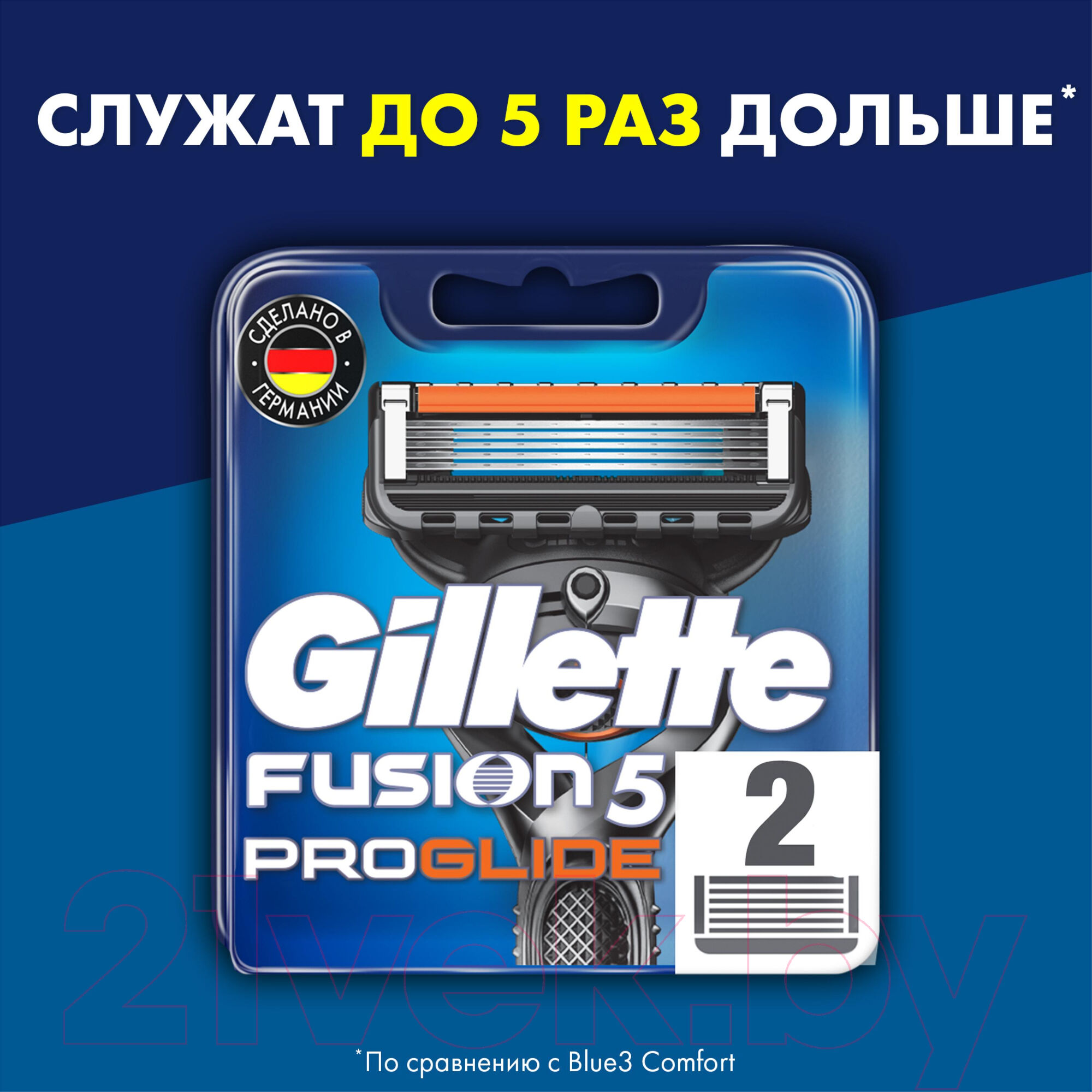 Набор сменных кассет Gillette Fusion ProGlide 2