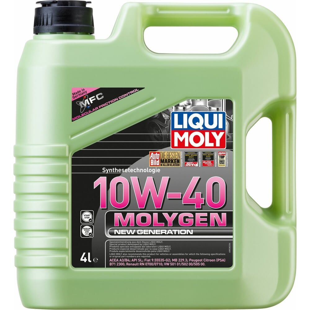 НС-синтетическое моторное масло LIQUI MOLY Molygen New Generation 10W-40