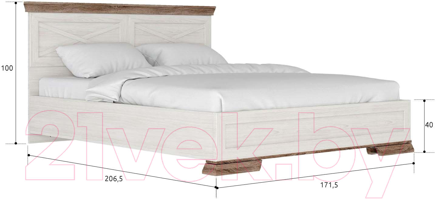 Двуспальная кровать Black Red White Marselle LOZ160x200 с подъемным механизмом 5