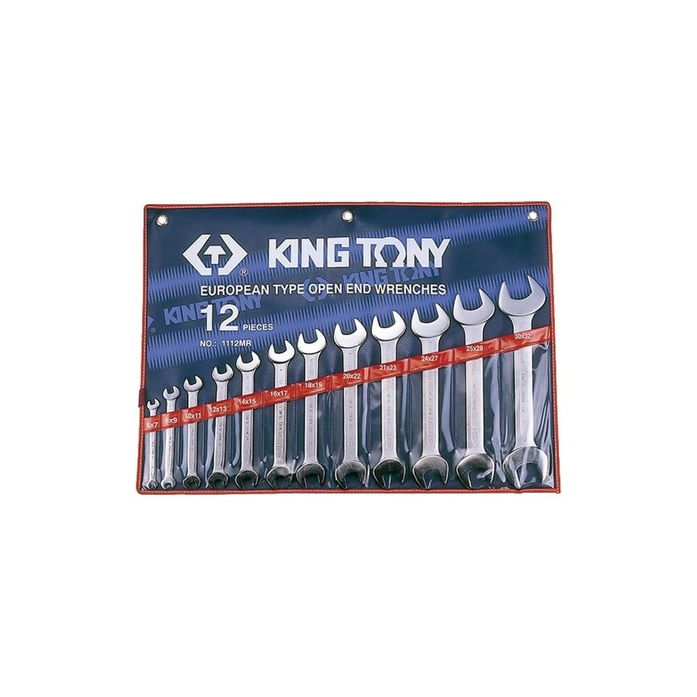 Набор рожковых ключей KING TONY 1112MR