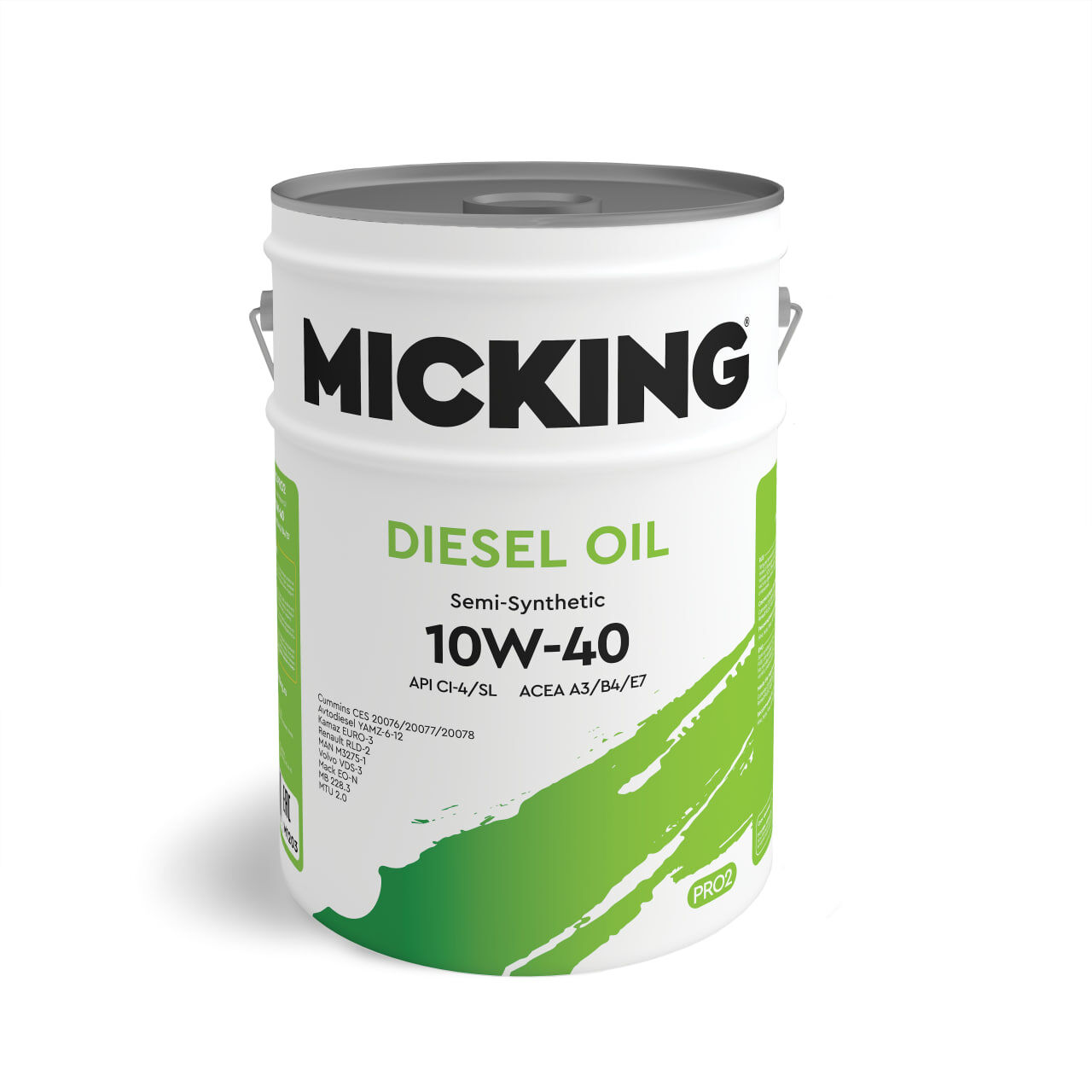 Моторное масло Micking Diesel Oil PRO2 10W-40 CI-4/SL полусинтетическое 20л (M1203)