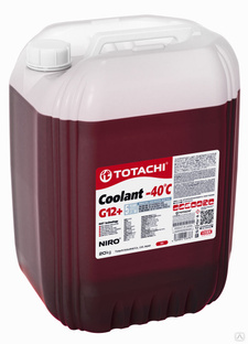 Антифриз TOTACHI NIRO COOLANT Red -40°C G-12+ 20кг (43120) 