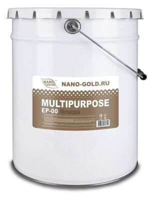 Пластичная смазка NANO GOLD MULTIPURPOSE EP-00 Grease 18кг (4990/Ф)