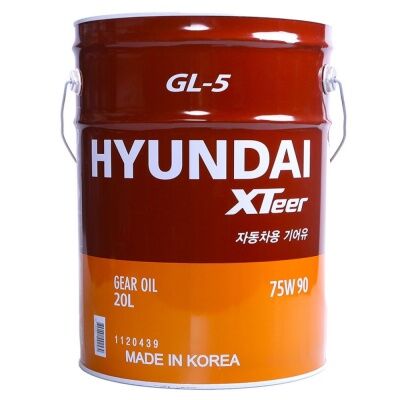 Трансмиссионное масло Hyundai Xteer Gear Oil-5 GL-5 75W-90 20л (1120439)
