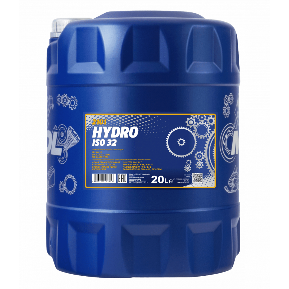 Гидравлическое масло Mannol Hydro ISO 32 20л (1927)