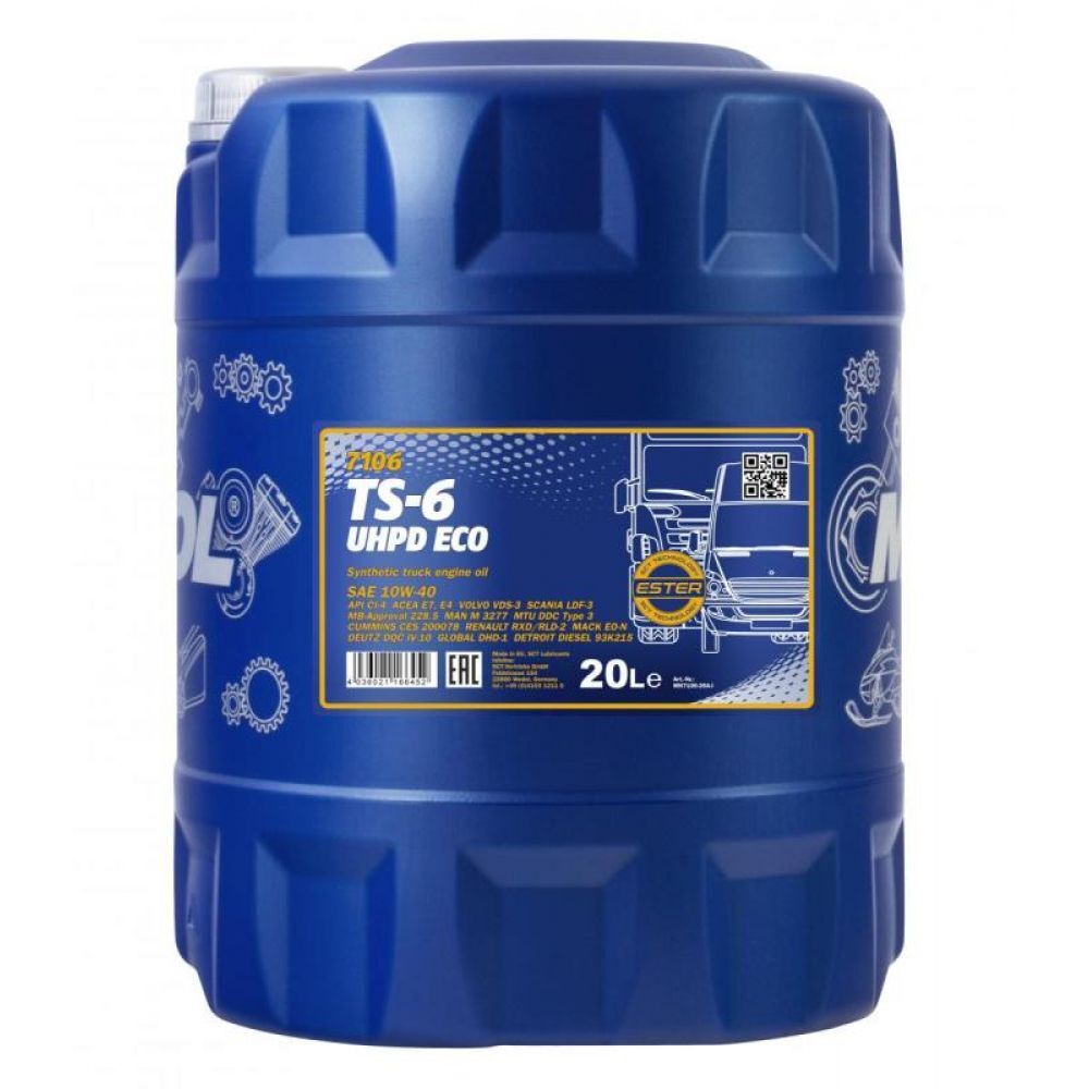 Моторное масло Mannol 7106 TS-6 UHPD 10W-40 20л (1541)