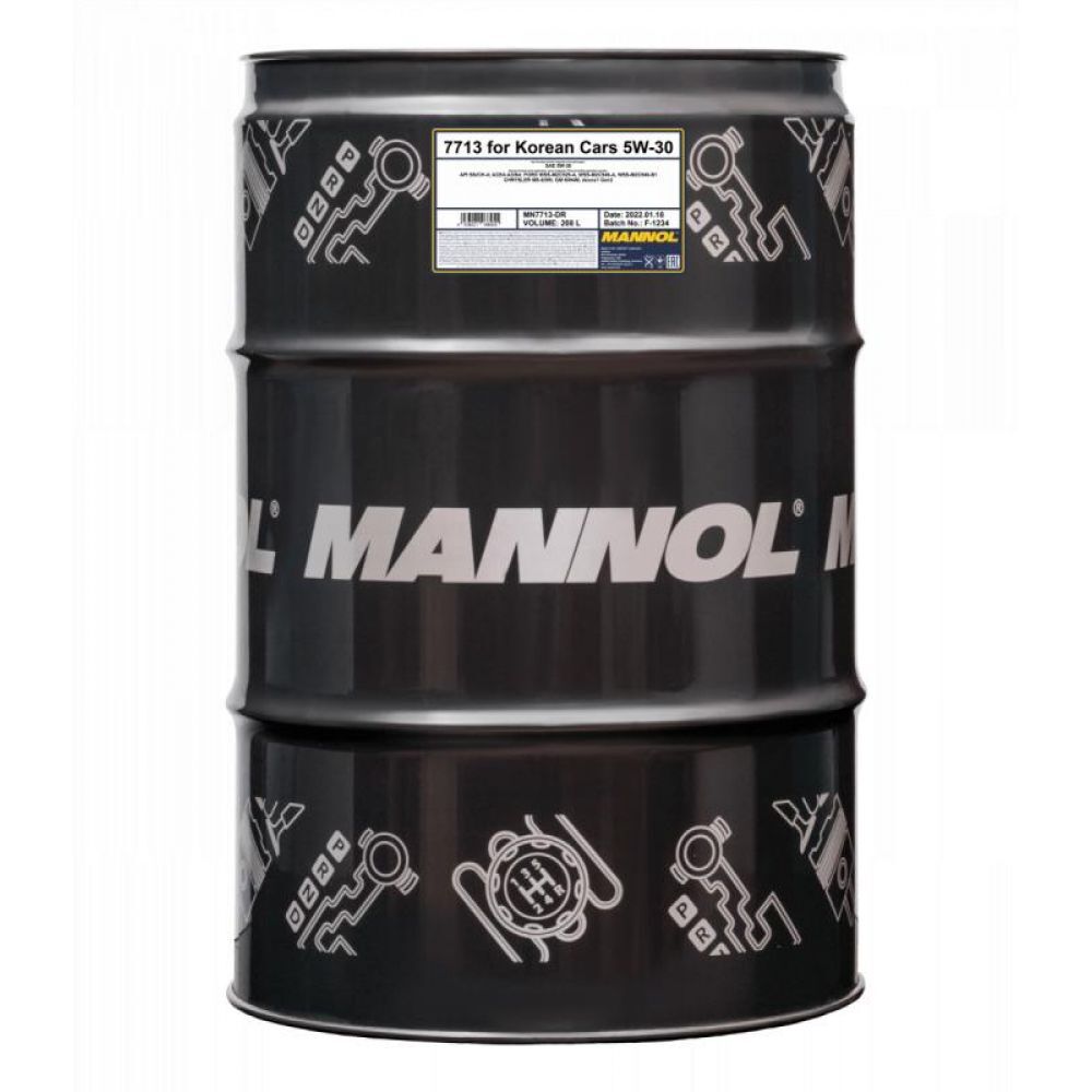 Моторное масло Mannol 7713 FOR KOREAN CARS 5W-30 208л (7025)