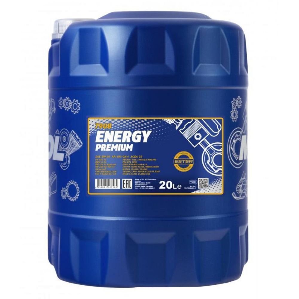 Моторное масло Mannol 7908 ENERGY PREMIUM 5W-30 20л (4009)