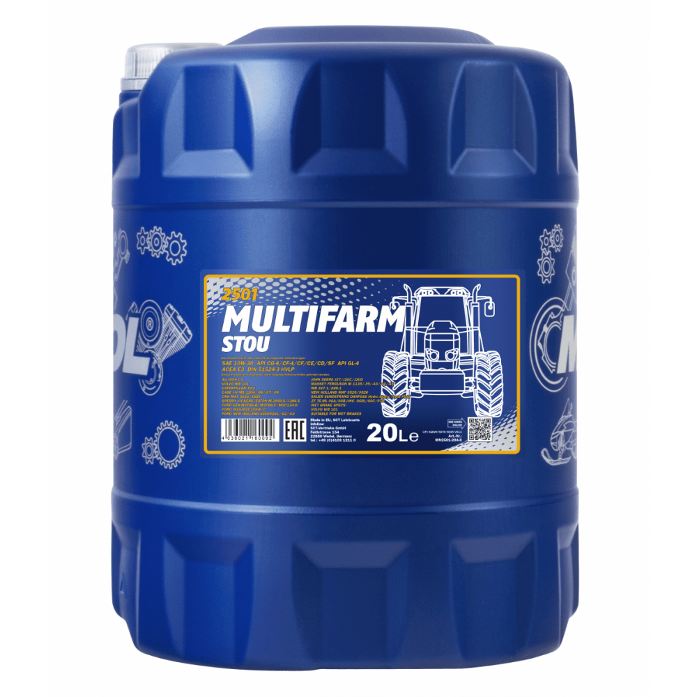 Моторное масло Mannol Multifarm STOU 10W-30 20л (1166)