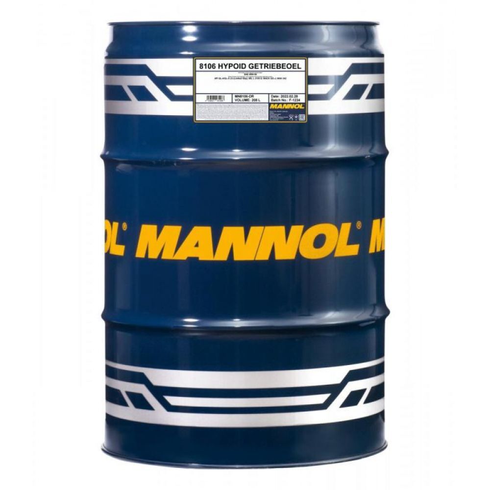 Трансмиссионное масло Mannol 8106 HYPOID GETRIEBEOEL 80W-90 208л (1311)